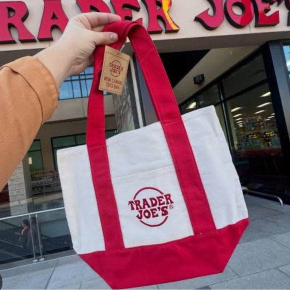 Trader Joe'S Handbags - Mini red Trader Joe’s tote !